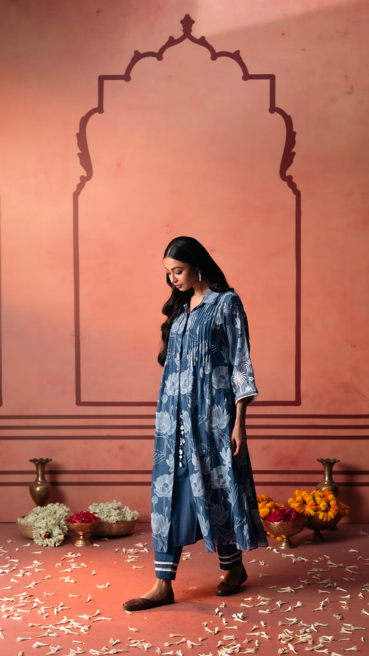 Seher Tunic Set (Blue)