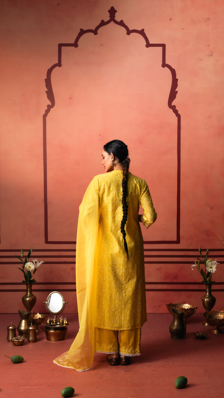 Kairi Kurta Set (Yellow)