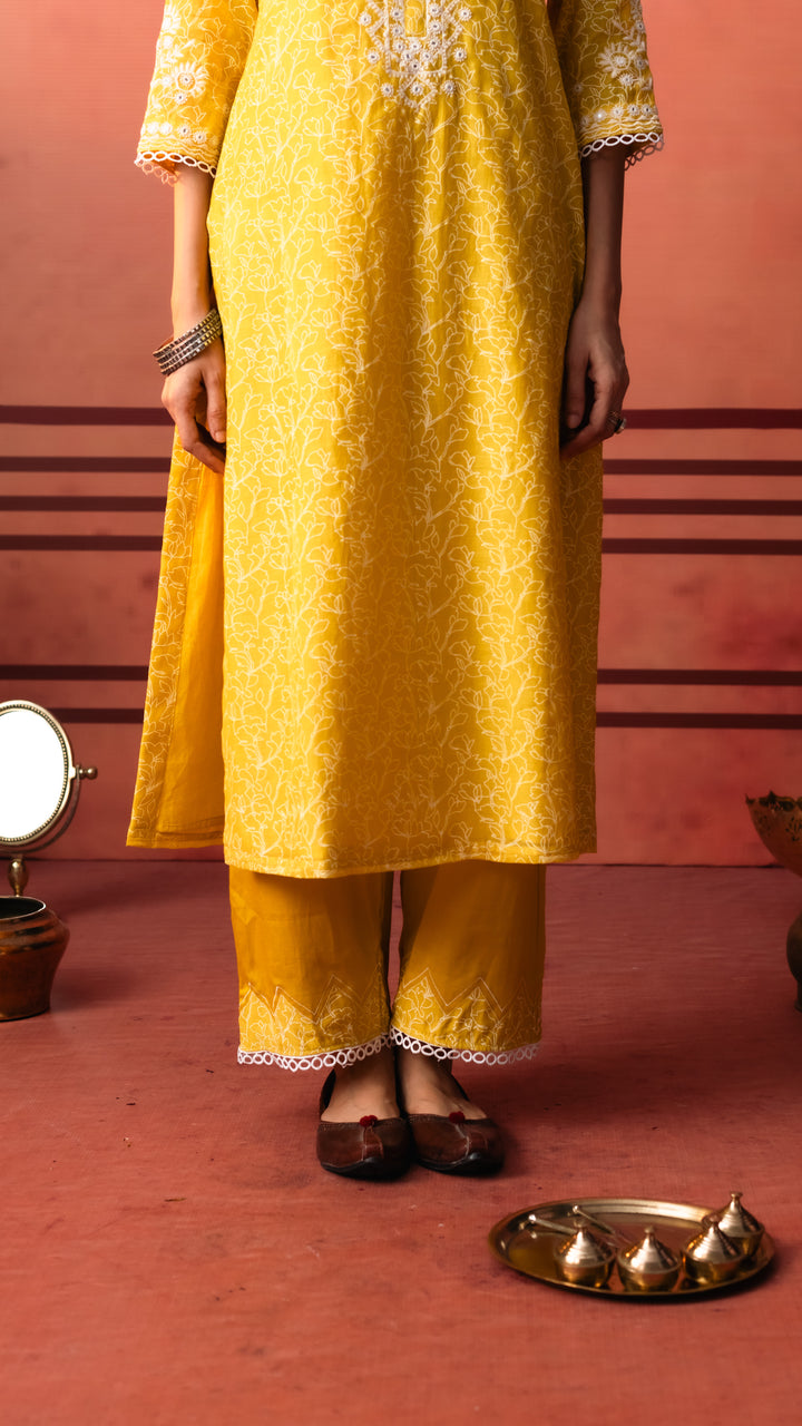 Kairi Kurta Set (Yellow)