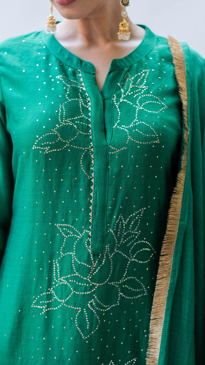 Bhini Kurta Set (Panna)