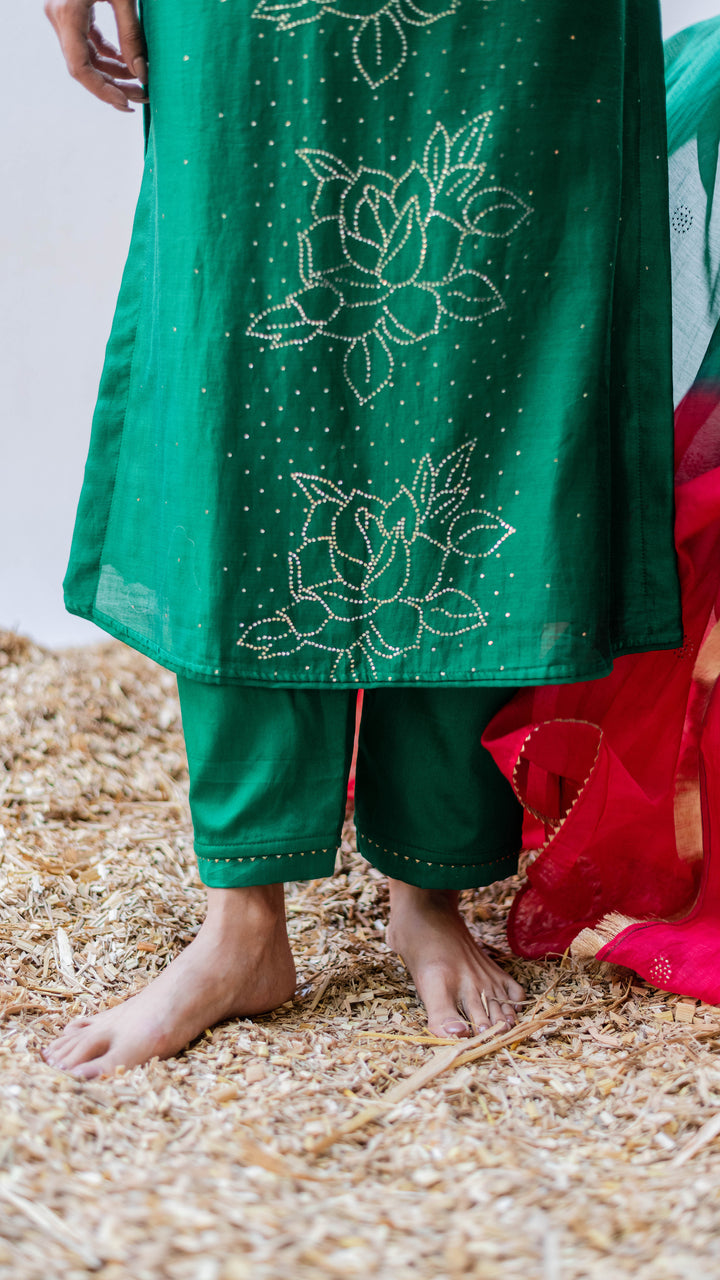 Bhini Kurta Set (Panna)