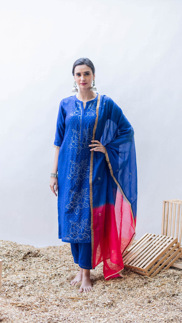 Bhini Kurta Set (Morpankhi)