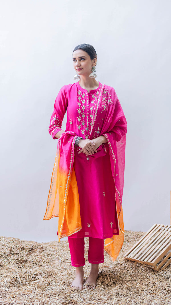 Gulmina Kurta Set (Rani)