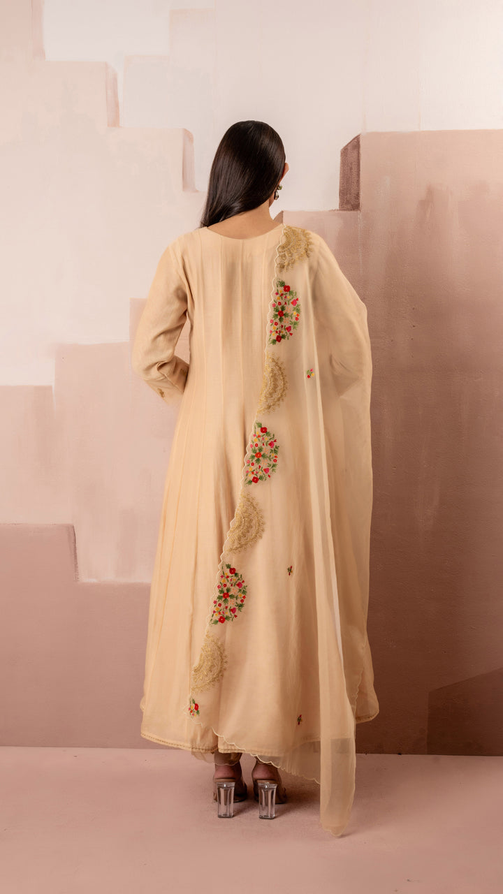 Ruhani Anarkali Set (Beige)