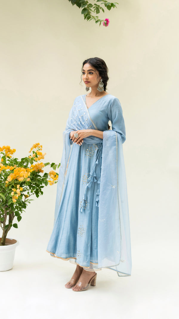 Muskat Angrakha Set (Iceberg Blue)