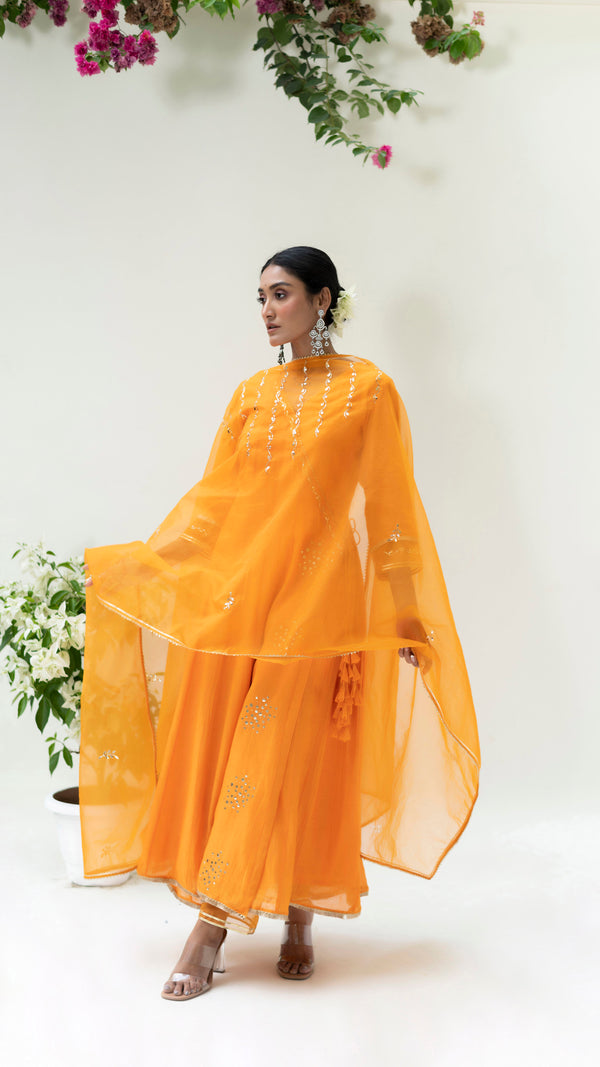 Muskat Angrakha Set (Burnt Orange)