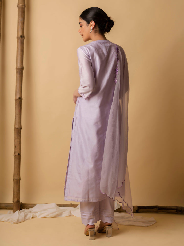 AM Lajjoo Kurta Set (Lavender)