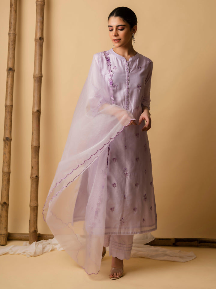 AM Lajjoo Kurta Set (Lavender)