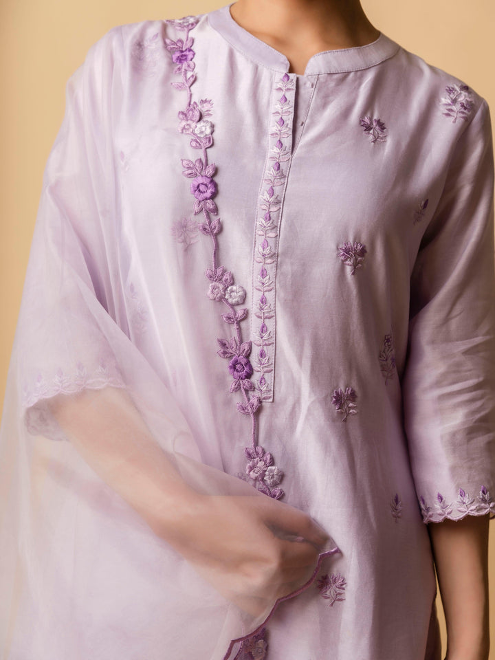 AM Lajjoo Kurta Set (Lavender)