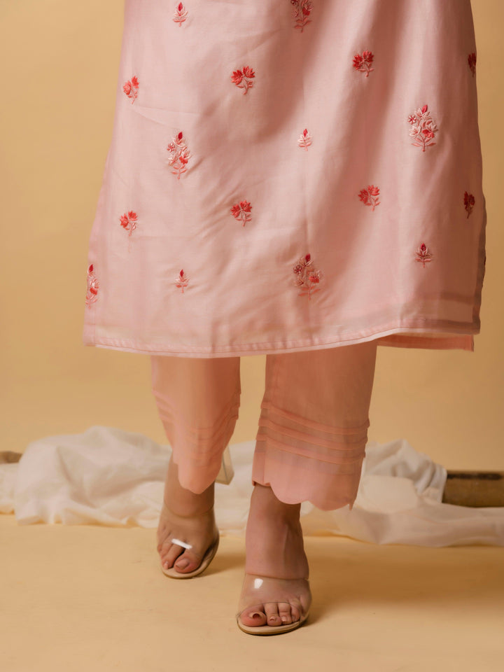 AM Lajjoo Kurta Set (Baby Pink)